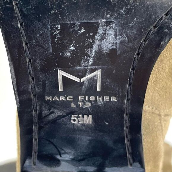 Marc Fisher Tan Suede Ankle Boots - Picture 7 of 8